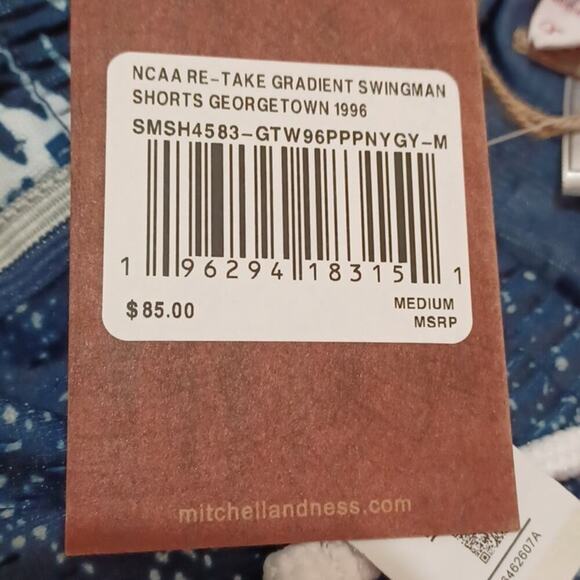 Mitchell & Ness Georgetown Hoyas shorts sz:MEDIUM College Vault Series NWT - Picture 7 of 9